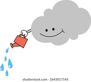 a dark cloud that makes rain