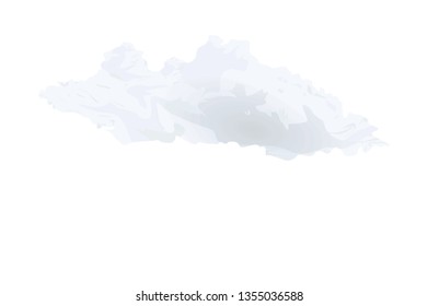 Dark cloud. vector illustration