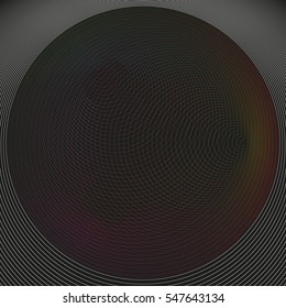 Dark color abstract background in minimalist style made from colorful circles. Business concept for cover decoration of brochure, flyer or report.