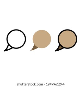 dark color chat icon box, dialog icon set, chat icon box with various styles