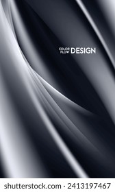 Dark color flow style background design.