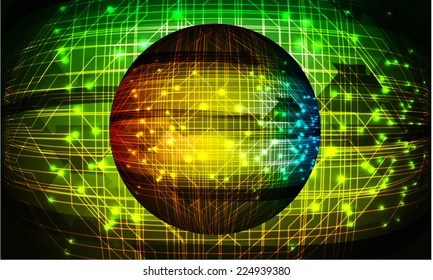 Dark color Light Abstract Technology background for computer graphic website and internet, circuit board. Disco ball.