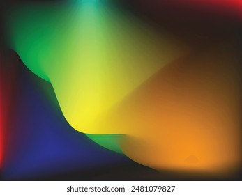 Dark color vector gradient mesh background design