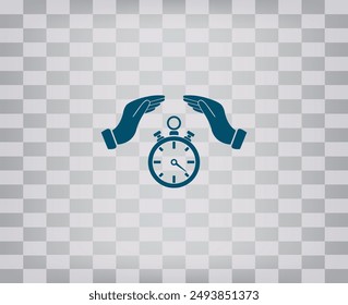 Dark color vector icon on gray checkered background with gradient