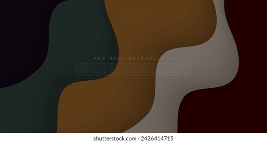 Dark color wave background. Abstract paper cut. Abstract pattern waves. Wavy banners. Color geometric background. Wave paper cut. Eps10 Vector illustration