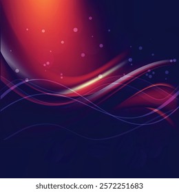 Dark Color Wave Background Design