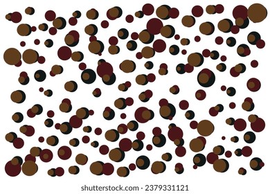 dark colored polka dot pattern on white background