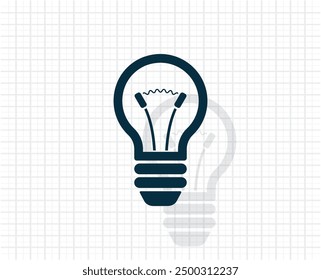 Dark colored vector icon with shadow on a light checkered background