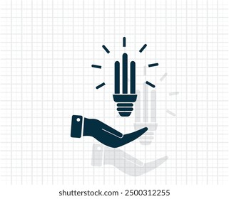 Dark colored vector icon with shadow on a light checkered background