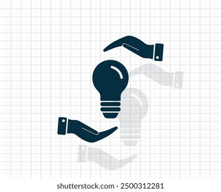 Dark colored vector icon with shadow on a light checkered background