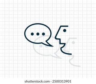 Dark colored vector icon with shadow on a light checkered background
