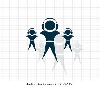 Dark colored vector icon with shadow on a light checkered background