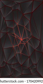 Dark Colorful abstract triangles paint background. Modern screen vector design for mobile app