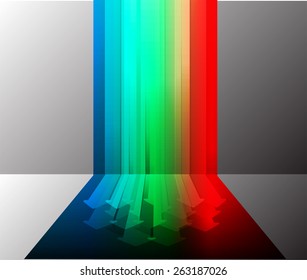 Dark colorful arrow Light Abstract Technology background for computer graphic website internet. circuit