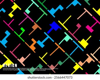 Dark and colorful background. Colorful abstract pattern.