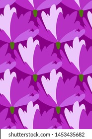 dark colorful blue purple vector stylized modern seamless floral pattern design