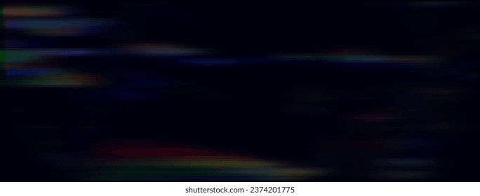Dark Colorful Glitch Screen Effect Background. Unique Design Abstract Digital Pixel Noise Glitch Error Screen. Video Damage Overlay Background. Vector Illustration.