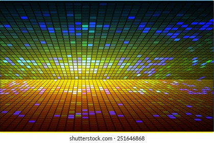 Dark colorful Light Abstract pixels Technology background for computer graphic website internet.
