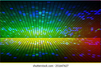 Dark colorful Light Abstract pixels Technology background for computer graphic website internet.