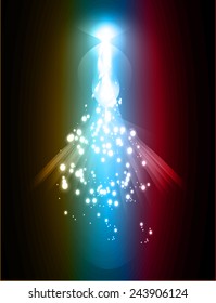 Dark colorful Light Abstract Technology background for computer graphic website internet. wave.