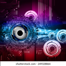 Dark colorful Light Abstract Technology background for computer graphic website internet. circuit.
