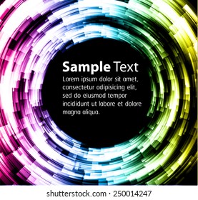 Dark colorful Light Abstract Technology background for computer graphic website internet. text box. Brochure. card.
