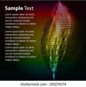 Dark colorful Light Abstract Technology background for computer graphic website internet. text box. card. label.