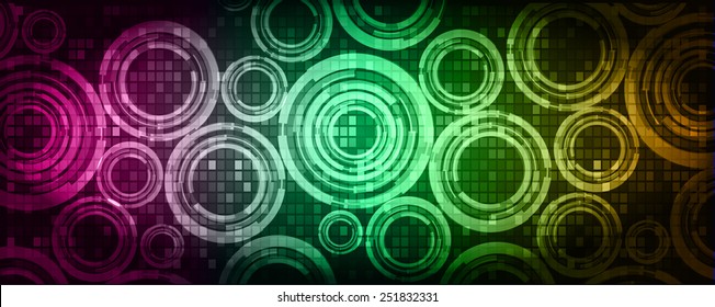 Dark colorful Light Abstract Technology background for computer graphic website internet. circuit.