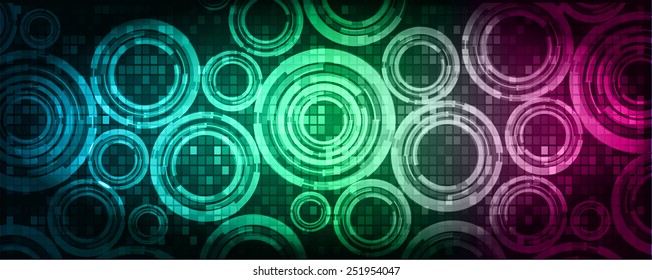 Dark colorful Light Abstract Technology background for computer graphic website internet. circuit.
