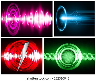 Dark colorful Light Abstract Technology background for computer graphic website internet. circuit.