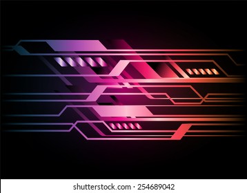 Dark colorful Light Abstract Technology background for computer graphic website internet. circuit. black