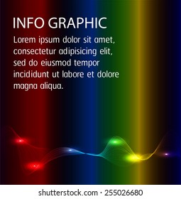 Dark colorful Light Abstract Technology background for computer graphic website internet. text box. Brochure. card.
