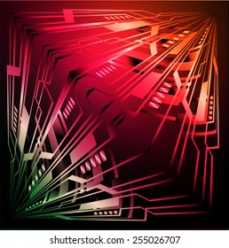 Dark colorful Light Abstract Technology background for computer graphic website internet. circuit