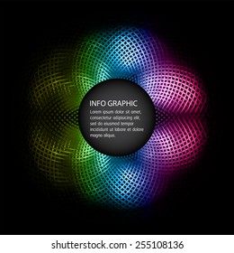 Dark colorful Light Abstract Technology background for computer graphic website internet. text box. Brochure. card.