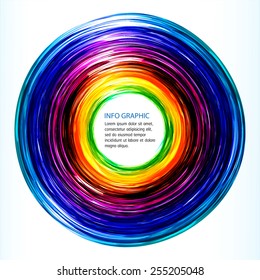 Dark colorful Light Abstract Technology background for computer graphic website internet. text box. Brochure. card. circle