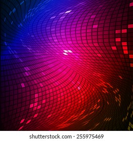 Dark colorful Light Abstract Technology background for computer graphic website internet and business. circle text box. Brochure. card. wave. Mosaic. table