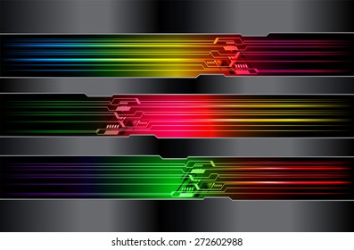 dark colorful Light Abstract Technology background computer graphic website internet and business. circuit. vector illustration. text box. Brochure. card. banner flyer magazine. Design label.