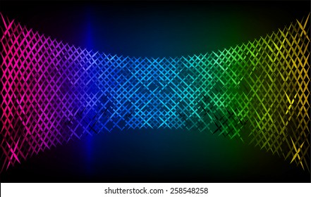 Dark colorful  Vector abstract design. pixels mosaic background computer graphic website and internet.