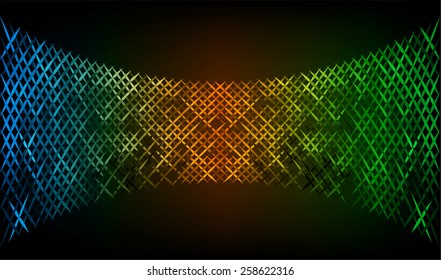 Dark colorful  Vector abstract design. pixels mosaic background computer graphic website and internet.