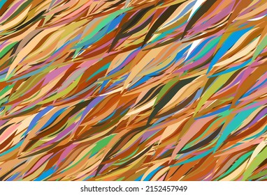Fondo vector de color oscuro con líneas curvas. Ilustración colorida completamente nueva en estilo curvo. Fondo para pantallas de teléfonos móviles.
