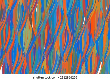 Dark colorful vector pattern with curved lines. Colorful gradient illustration in simple style with lines. Best design for your business.