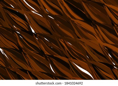 Plantilla vectorial de color oscuro con líneas dobladas. Ilustración de gradiente colorido en un estilo sencillo con líneas. Textos para folletos, folletos.