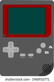 Dark Colors, Retro Game Console Vector icon