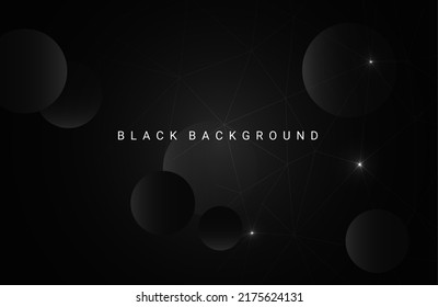 Dark concept design black geometric background