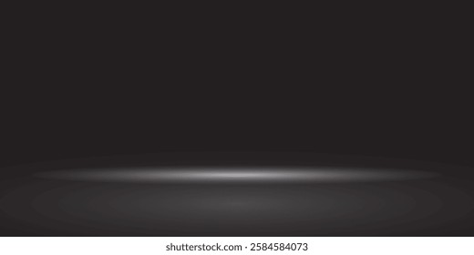 Dark concrete room background with blue lighting. Three dimensional space for mock up. eps 10