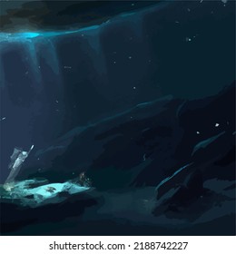 A dark and cosmic abstract background