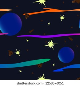 dark cosmic pattern vector illustration