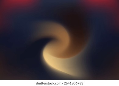 Dark Cosmic Swirl: Mysterious Gradient Background with Golden Light Effect
