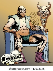 dark creatures' illustration and of terror