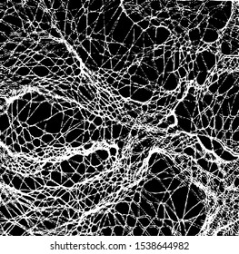 Dark, creepy grunge texture vector. Distressed black overlay texture. Grunge background. Abstract obvious dark worn textured effect. Vector Illustration. Black isolated on white. EPS10.